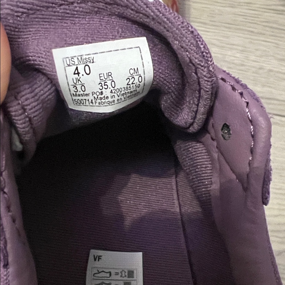 Youth Girl’s Vans Ward Suede Purple Shoes - Picture 4 of 6